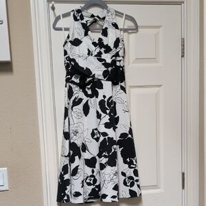 White House Black Market Monochrome Dress